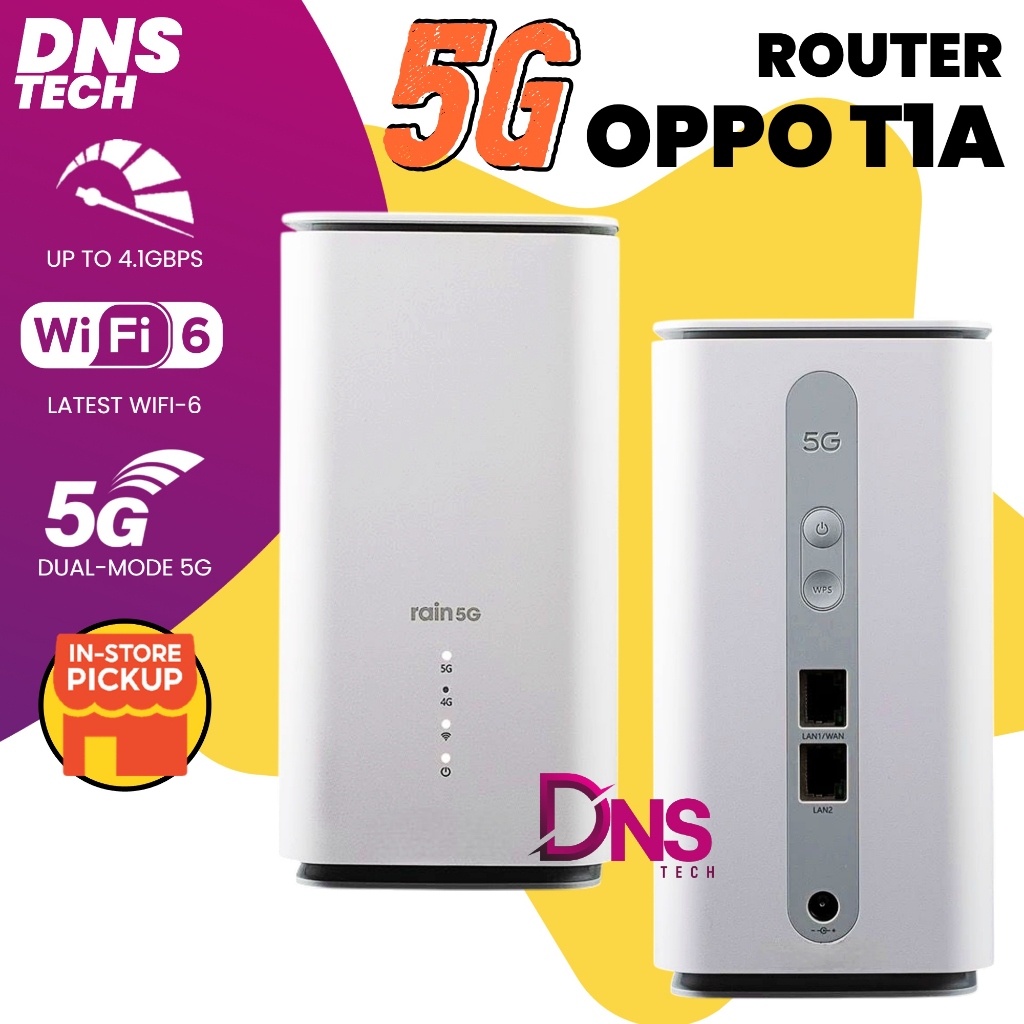 5G OPPO CPE T1A WiFI 6 High Speed Home Modem Router Internet Laju Kuat ...