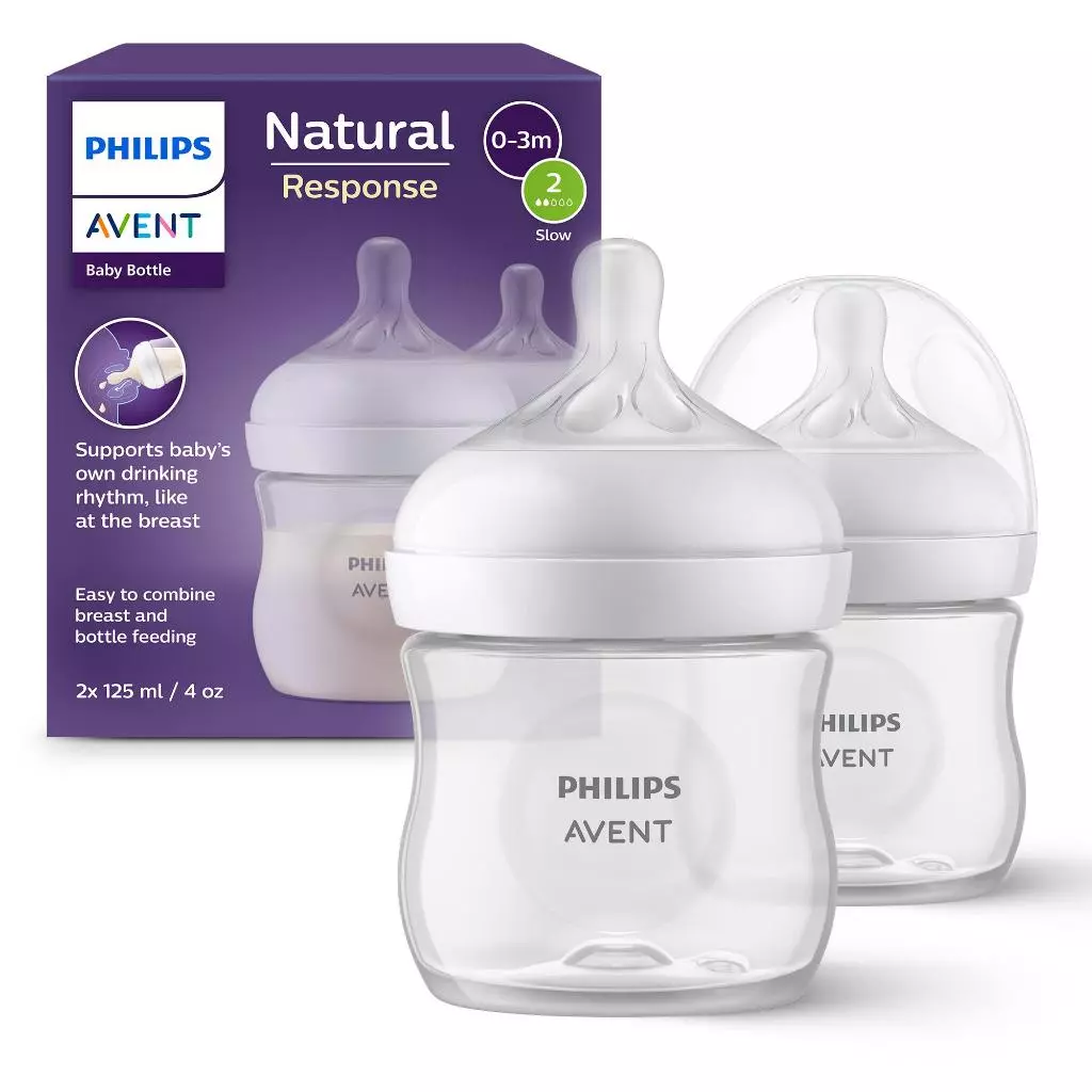Philips Avent Natural Response Baby Bottle with Slow Flow