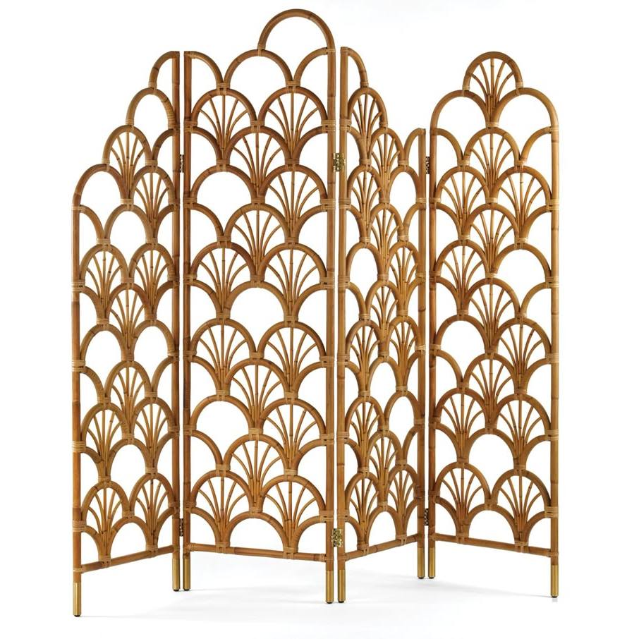 (READY STOCK) Rattan foldable Partition 4 Panel Natural Colour | Shopee ...