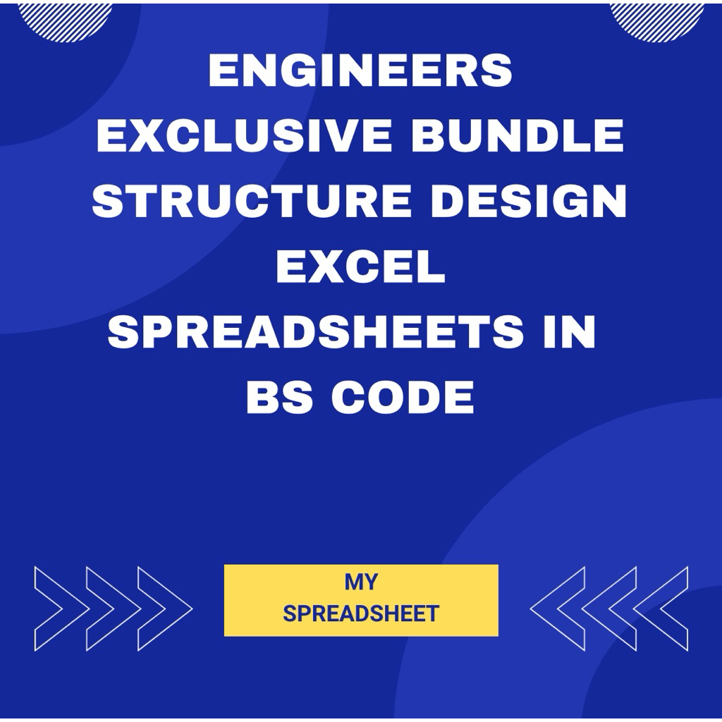 Engineers exclusive bundle structure design excel spreadsheets in bs ...