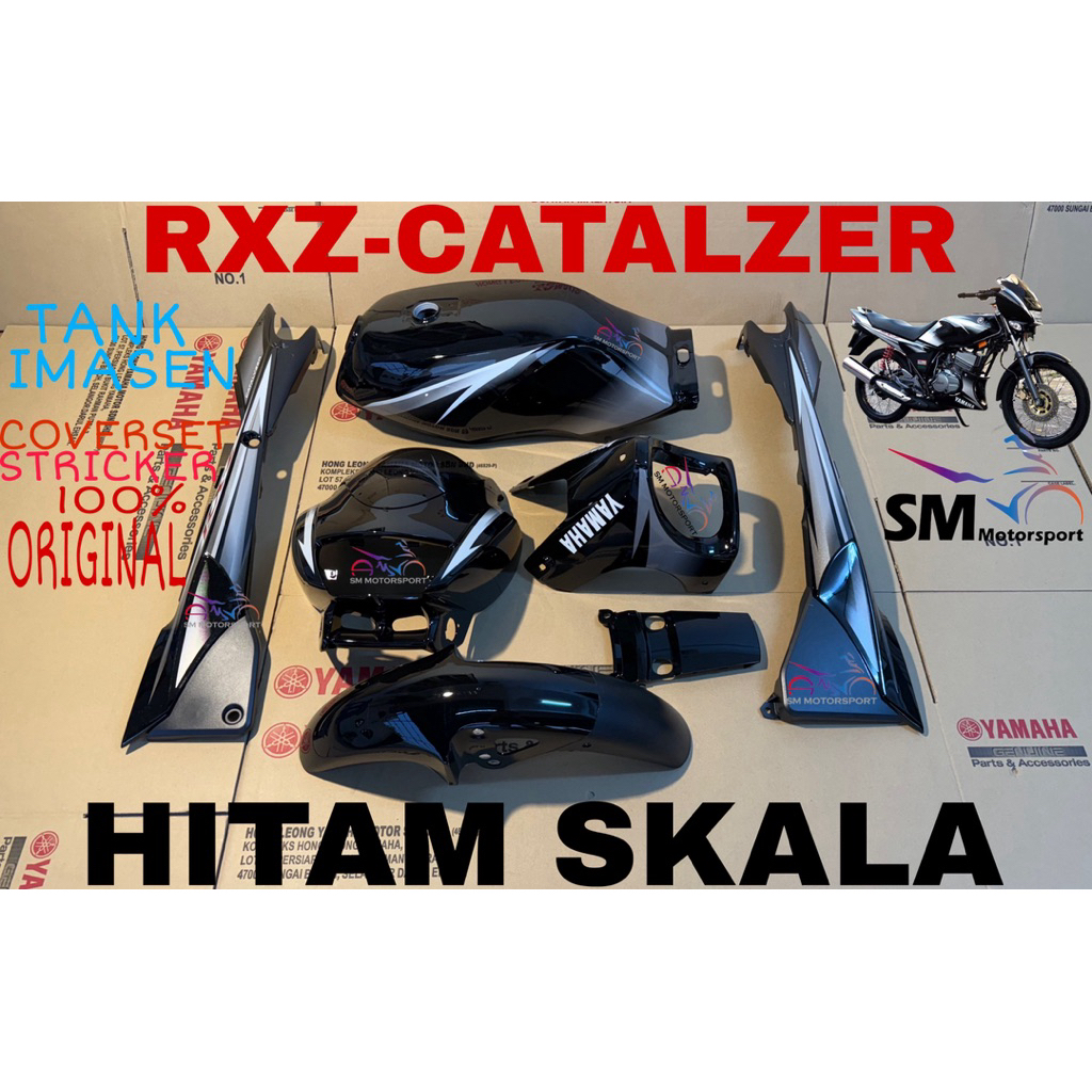 RXZ-5PV CATALYZER BODY COVER SET 2K CLEAR TANAM STRICKER ORIGINAL HONG ...