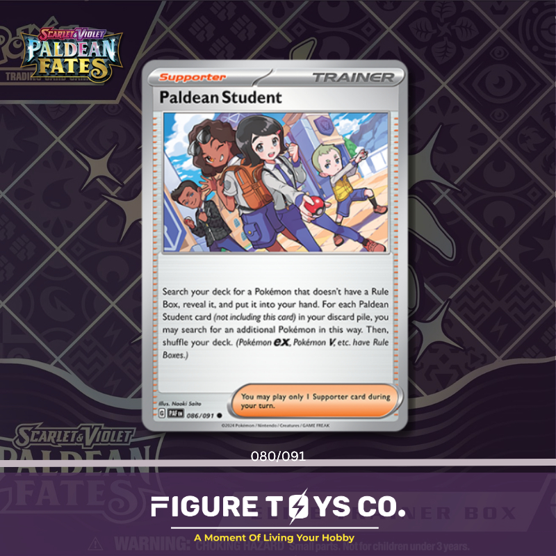 paldean student pokemon card Paldean Student - 230/091 - SV: Paldean Fates [ULTRA RARE] [Near Mint] main image 0