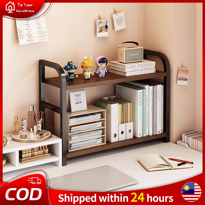 Book Rack Desktop organizer Desktop Rack Office Table BookShelf ...