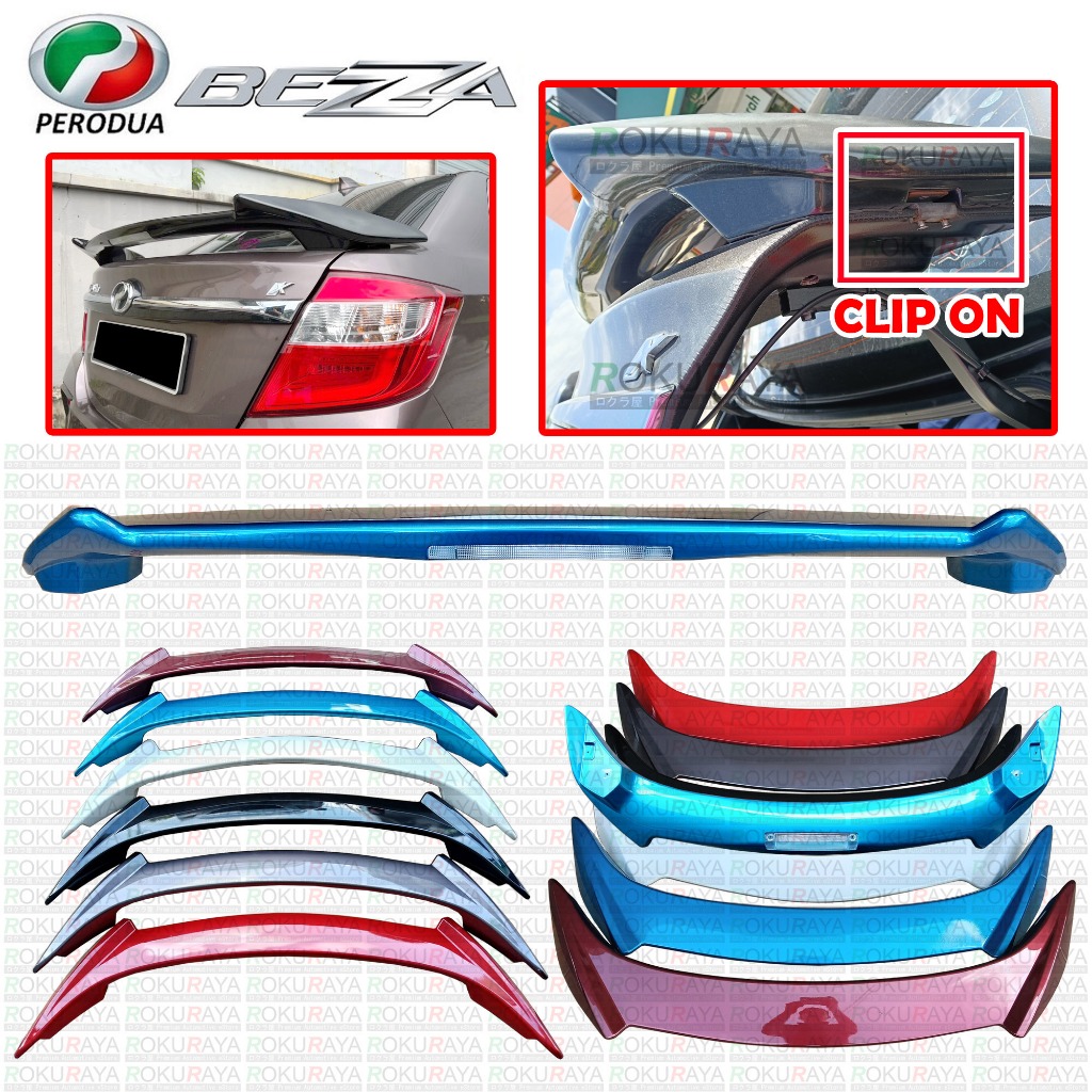 Perodua Bezza Original ABS Plastic TRD V3 Rear Back Bonnet Bonet Trunk ...