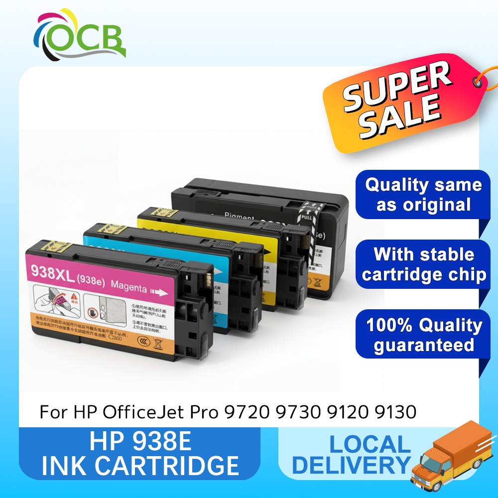 HP 938 938E 938XL Ink Cartridge Full With Ink For HP OfficeJet Pro 9720 ...