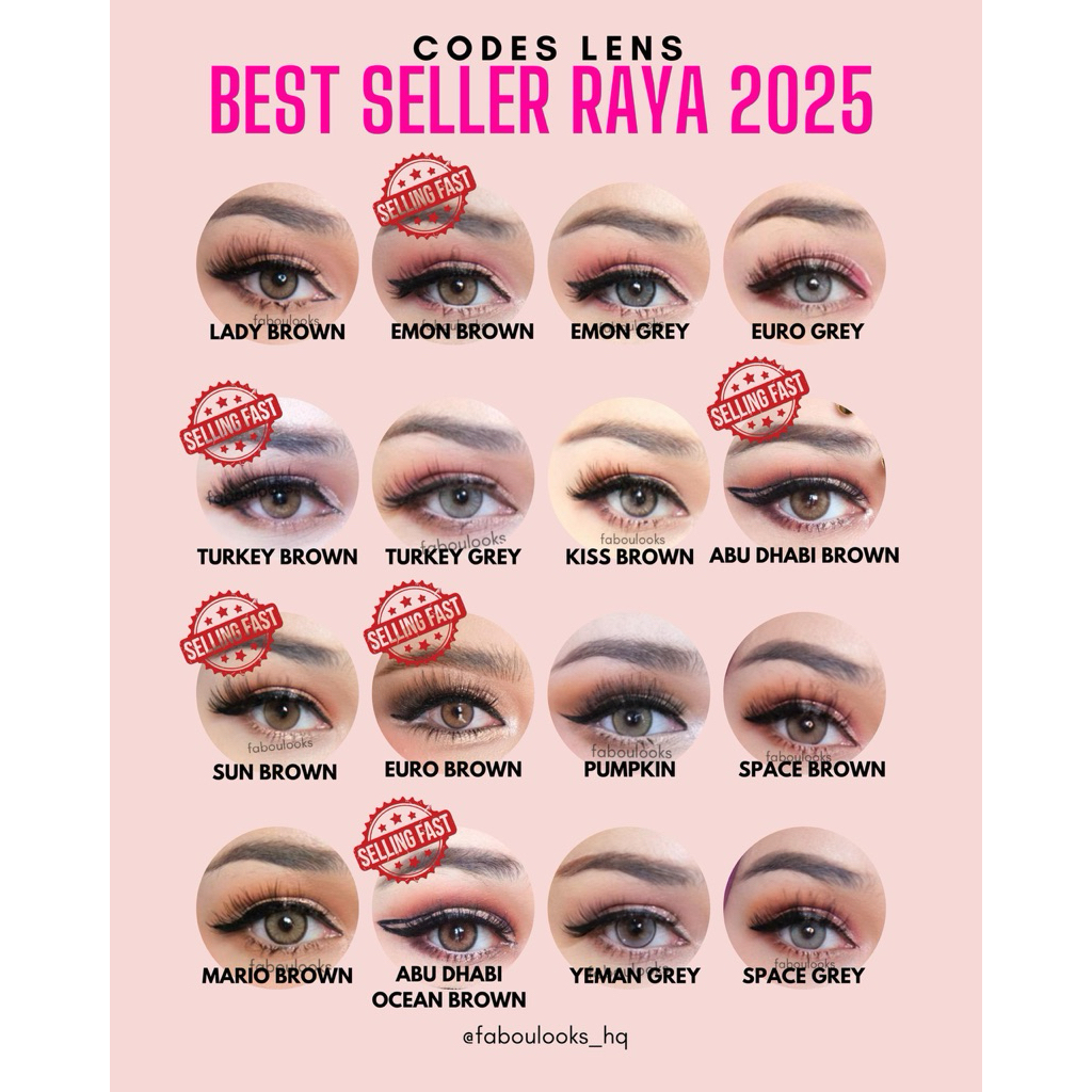 CODE MANA MANA BOLEH REMARK FABOULOOKS CONTACT LENS | Shopee Malaysia