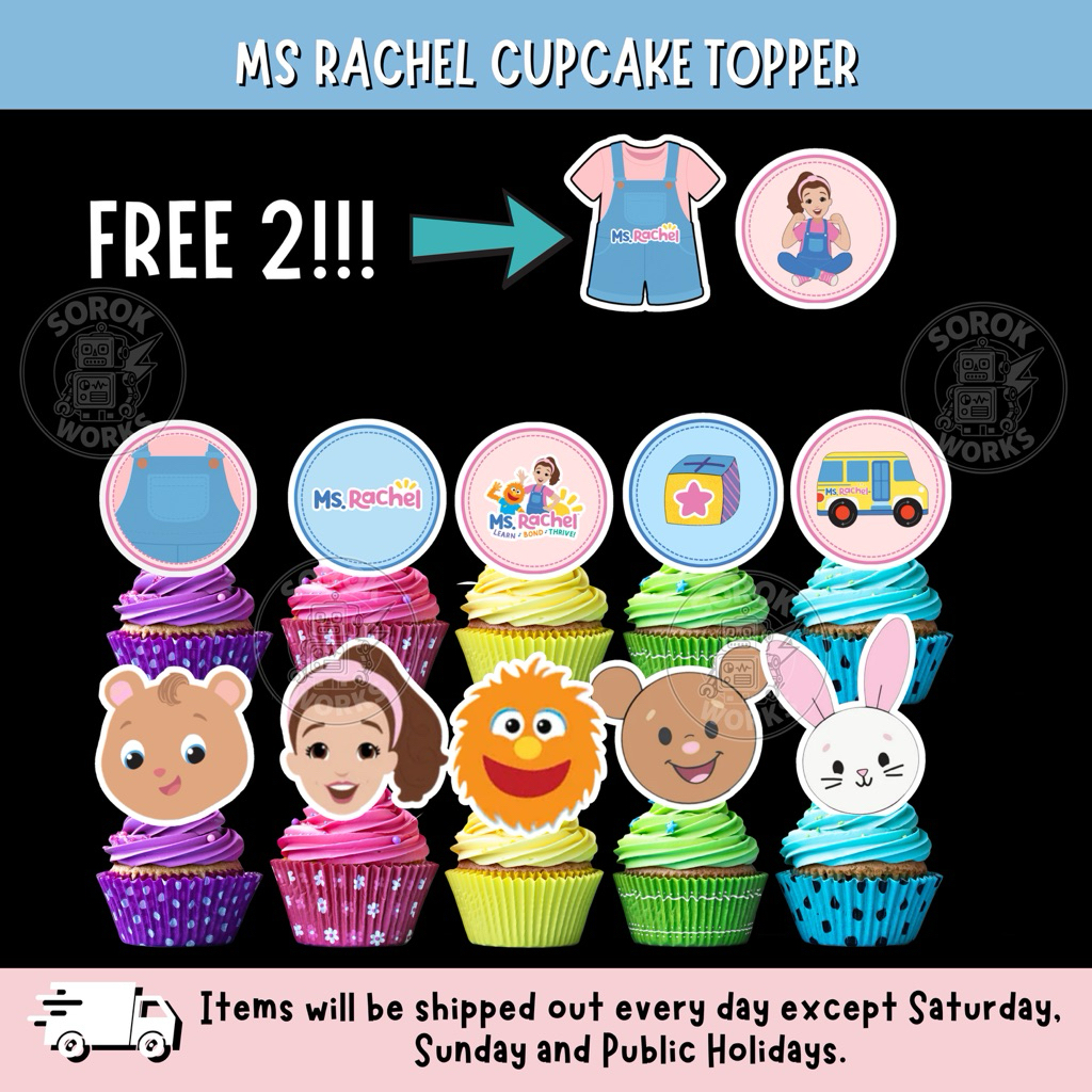 MS RACHEL CUPCAKE TOPPER | Shopee Malaysia