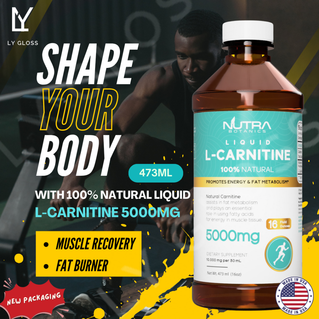 Ready Stock] Nutra Botanics 5000mg L-Carnitine Liquid Supplement - Energy &  Metabolism Support - 473ml