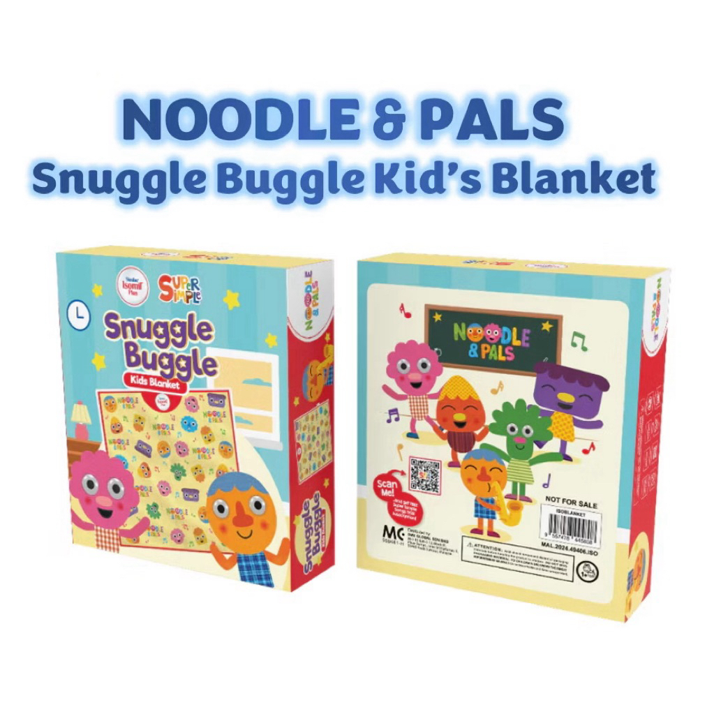 Supersimple Noodle&pals Snuggle Buggle Kids soft blanket | Shopee Malaysia
