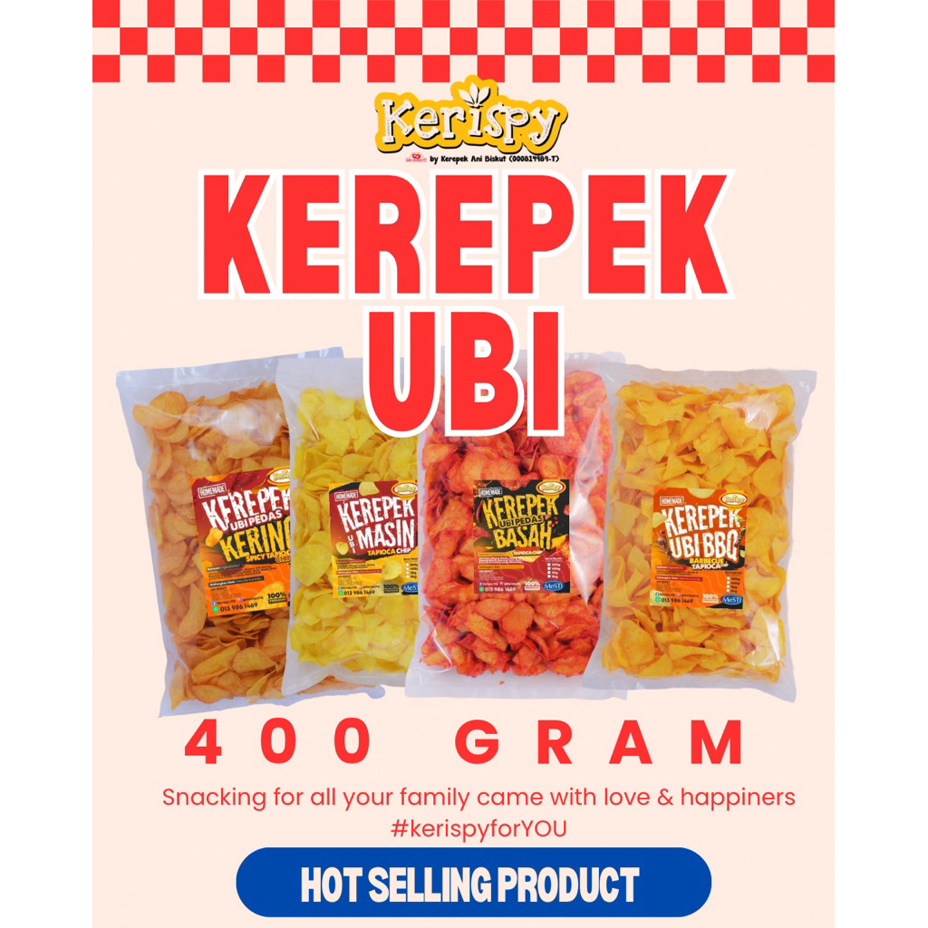 Kerepek Ubi 400 gram | Shopee Malaysia