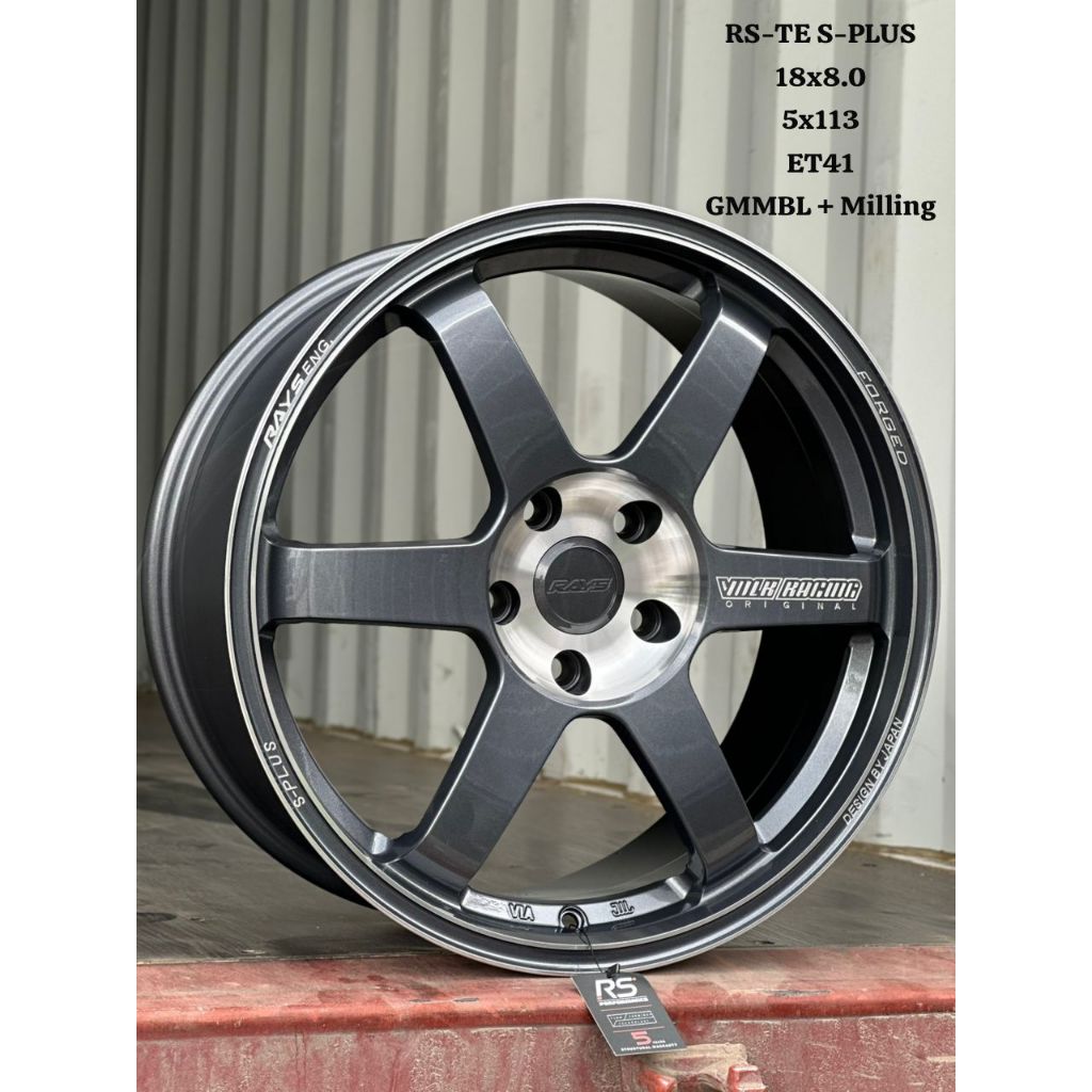 New Car Sport Rim TE37 RS-TE S-PLUS Flow Forming Thailand WHEELS 18x8J ...