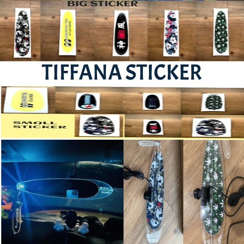 (1PC Sticker For Tiffana )Tiffana House Mirror Surfboard Rear View ...