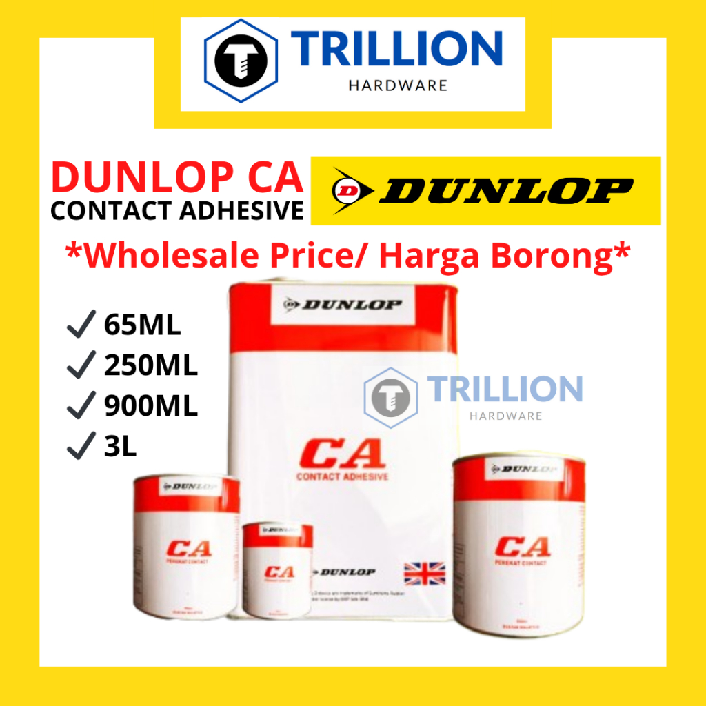 [Ready Stock] Dunlop CA DUNLOP GAM DUNLOP GUM CONTACT ADHESIVE 65ML ...