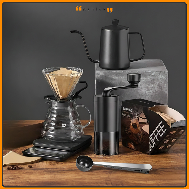 V60 Drip Coffee Set Coffee Grinder Coffee Maker Coffee Machine Coffee ...