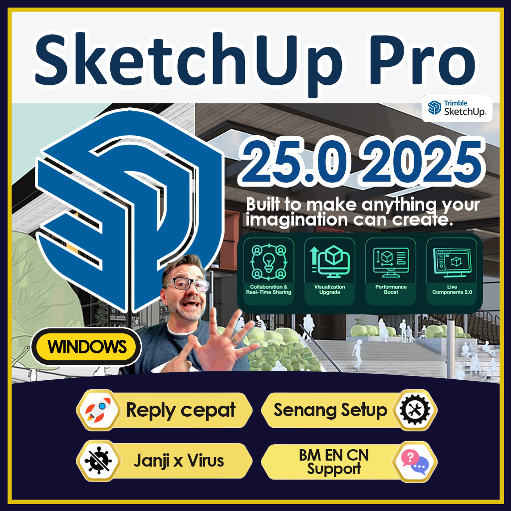 NEW SketchUp Pro 2025 | 🔥 Latest Full Version | 🔑 Lifetime Warranty | 🖥 ...