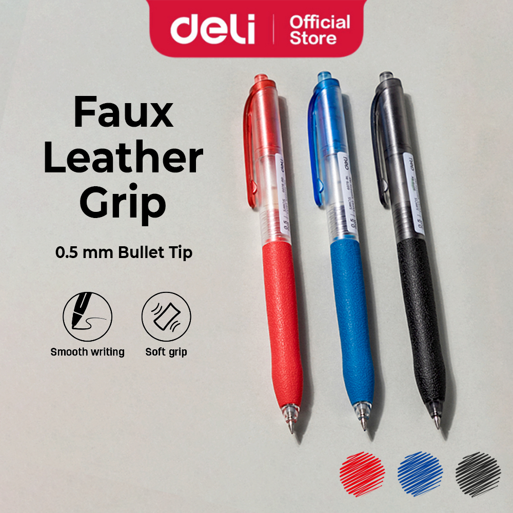 Deli SMOOS Comfort Gel Ink Pen 0.5mm Bullet Tip Smooth Writing Ball ...