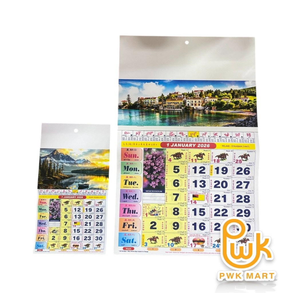 🔥WALL RACE CALENDAR 2026🔥READY STOCK🔥 | Shopee Malaysia