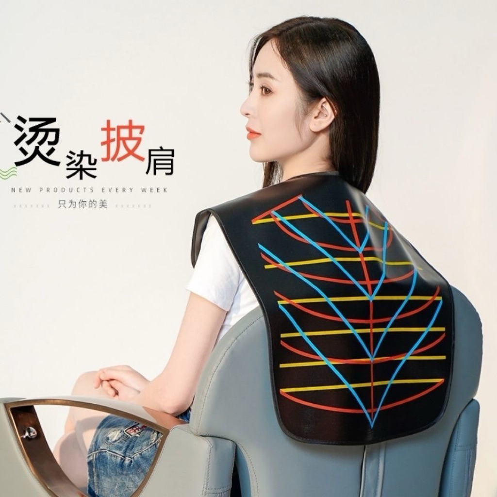 Professional Salon Hairdressing Cutting Collar Waterproof PVC Hair Dye ...