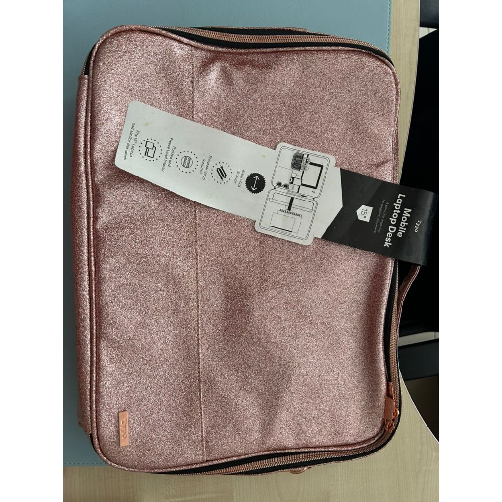 [NEVER USE] TYPO LAPTOP BAG PINK GLITTER FOR 15'' LAPTOP | Shopee Malaysia