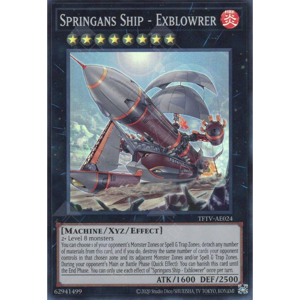YUGIOH TFTV-AE024 Springans Ship - Exblowrer (SR) | Shopee Malaysia