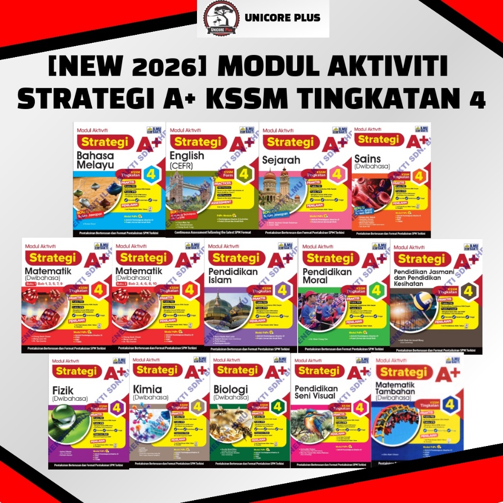 [NEW 2026] MODUL AKTIVITI STRATEGI A+ KSSM TINGKATAN 4 | Shopee Malaysia