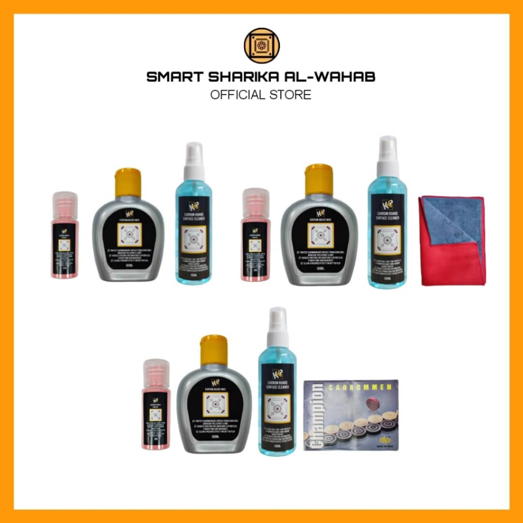 KKP Carrom Board Accessories Super Kit- Carrom Board Wax, Surface ...