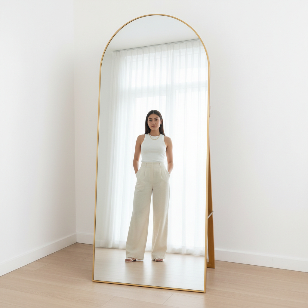 OVAL STANDING MIRROR FULL BODY JUMBO - AESTHETIC MIRROR, UK 153 x 60 cm ...
