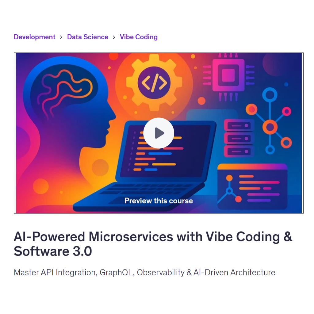 Vibe Coding Video Course- AI-Powered Microservices With Vibe Coding ...