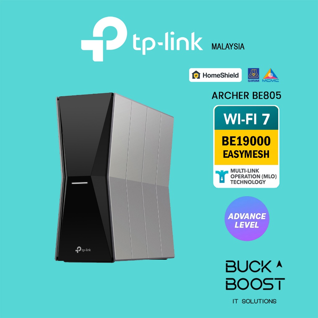 TP-LINK ARCHER BE805 BE19000 Tri-Band Wi-Fi 7 Router Dual 10G Ports ...