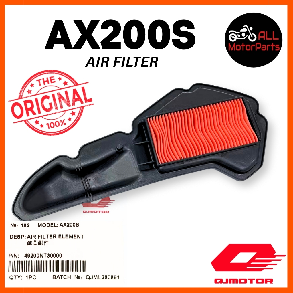[100% ORI] AX200 AX200S AIR FILTER PENAPIS ANGIN CLEANER ELEMENT ...