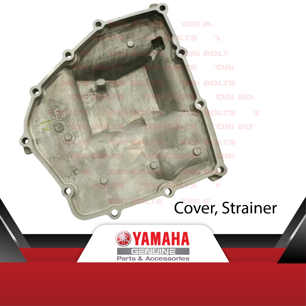 1WD-E3417-01 Yamaha Original R25 V1 Engine Cover Strainer Minyak Hitam ...