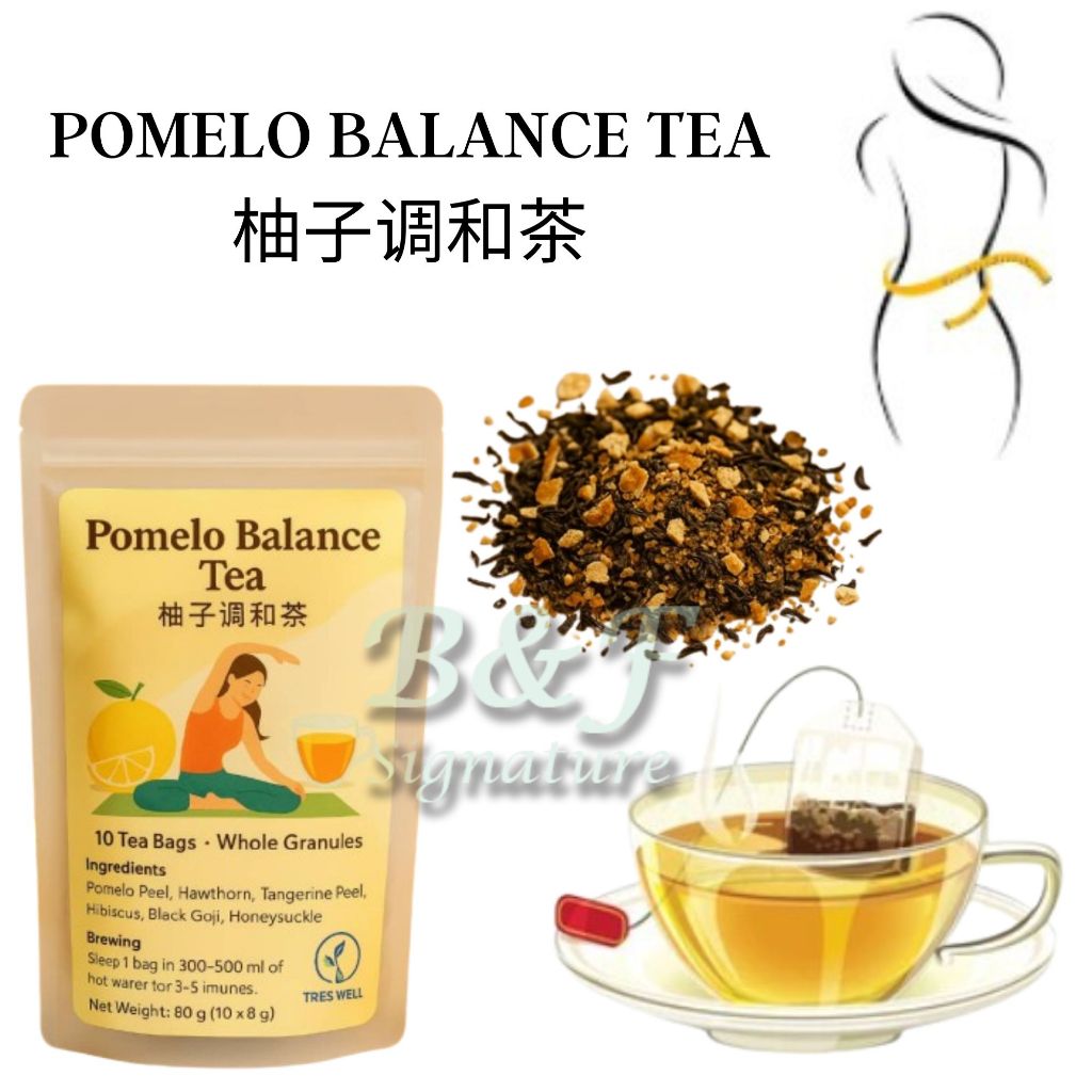 Pomelo Balance Tea • 10 Tea Bags Detox & Light Refresh 柚子调和茶｜顺气消胀｜去油解腻 ...