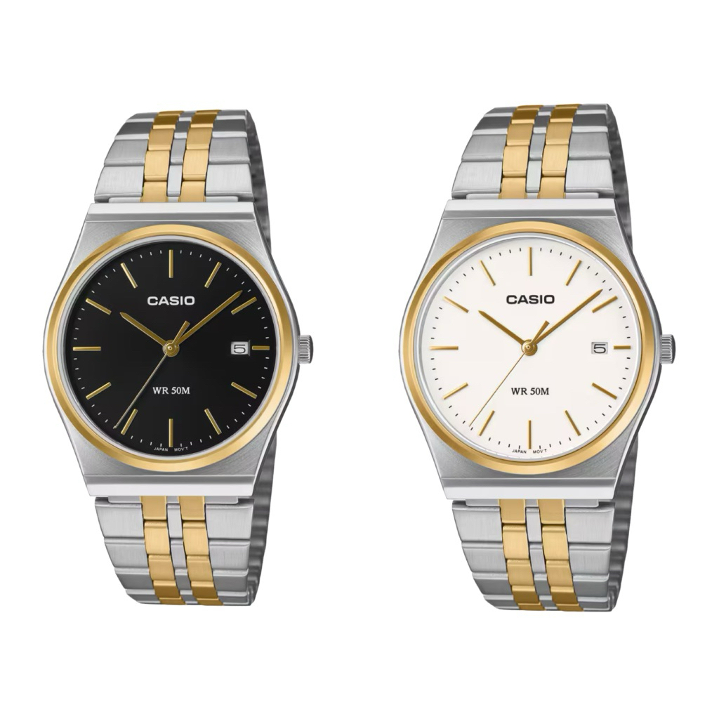 100% ORIGINAL CASIO VINTAGE UNISEX ANALOG WITH DATE MTP-B145SG-1AV ...