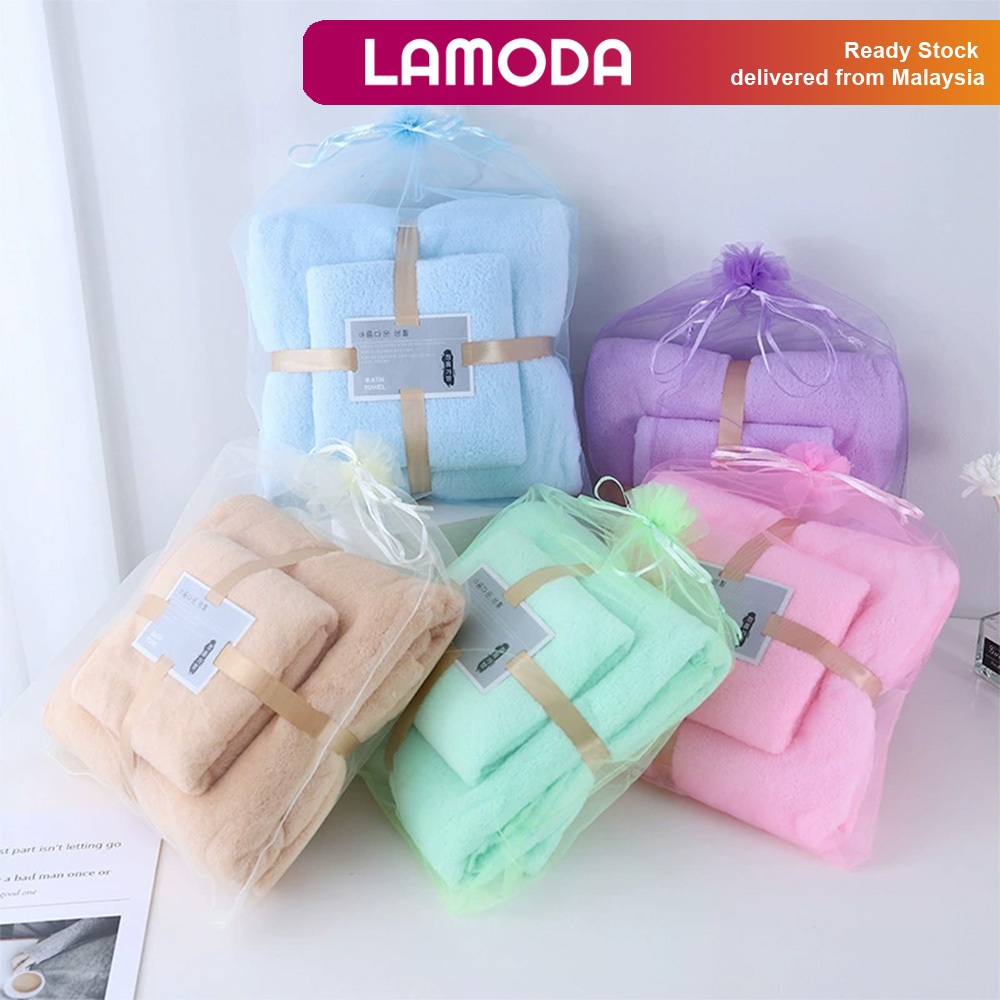 [2 IN 1][Lamoda]HATTIE Set Hadiah Korporat Tuala | Hadiah Kahwin ...
