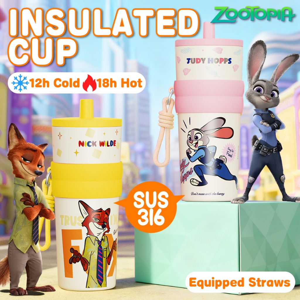 Lancero Zootopia Thermos Cup Cold Hot Insulation 316 Stainless Steel ...
