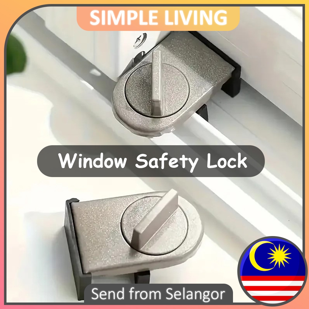 Window Stopper Adjustable Door Sash Lock Child Protection Safety Lock ...