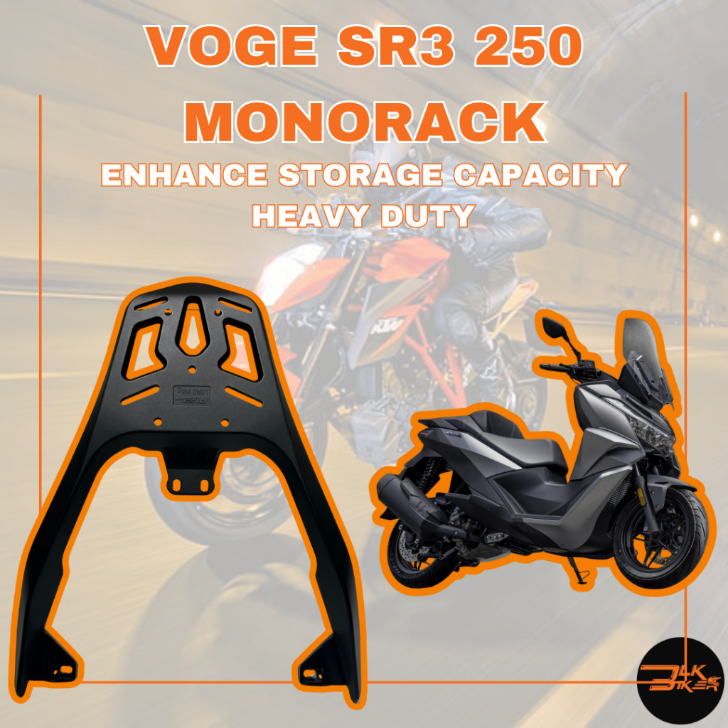 VOGE SR3 250 Monorack SR3 Rear Rack Belakang Spoiler Rak Kargo Luggage ...