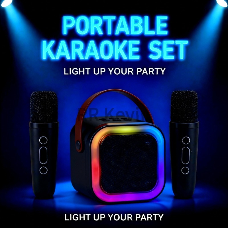 K12 Bluetooth Speaker Mini Portable Karaoke Microphone Wireless ...