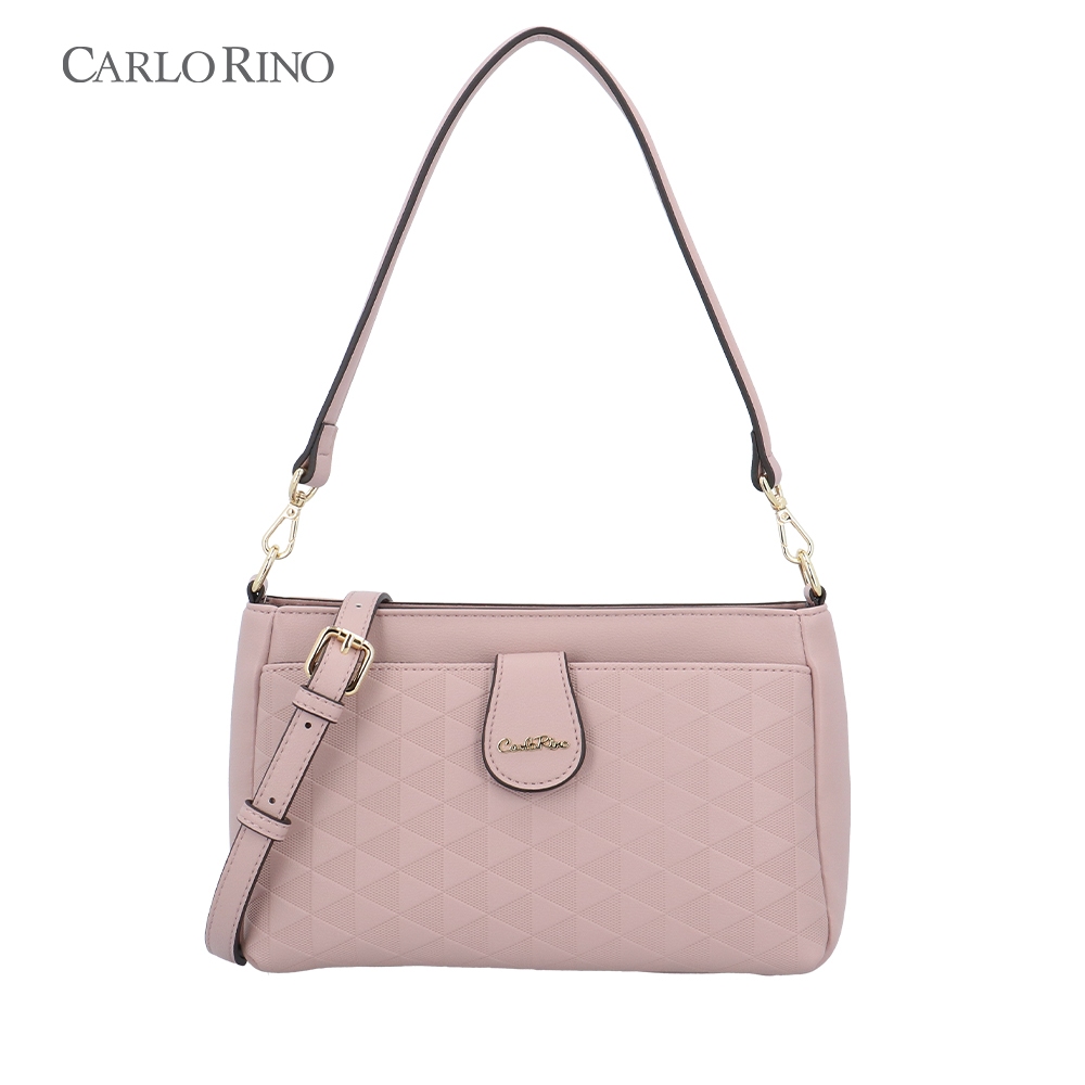 Carlo Rino Megan Top Handle Bag Taupe, Beg Tangan Premium Wanita ...