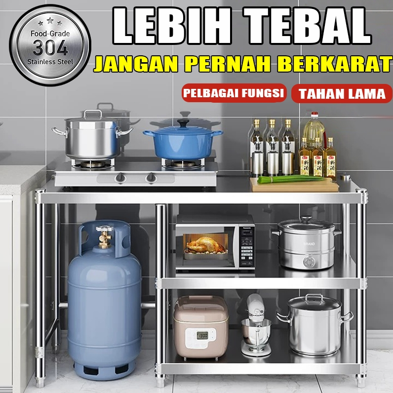 Gas Rack Kitchen Stove Rack Stainless Steel cooking rak Memasak dapur ...