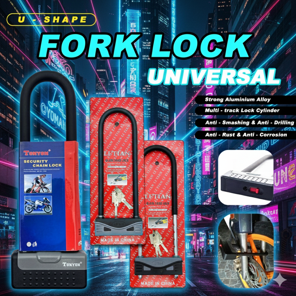FORK LOCK / ULOCK U LOCK TONYUN HEAVY DUTY | Shopee Malaysia