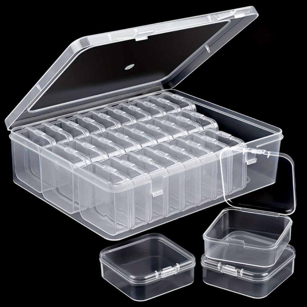 Kotak Plastik Lutsinar Compartment Clear Plastic Organizer Box Small ...
