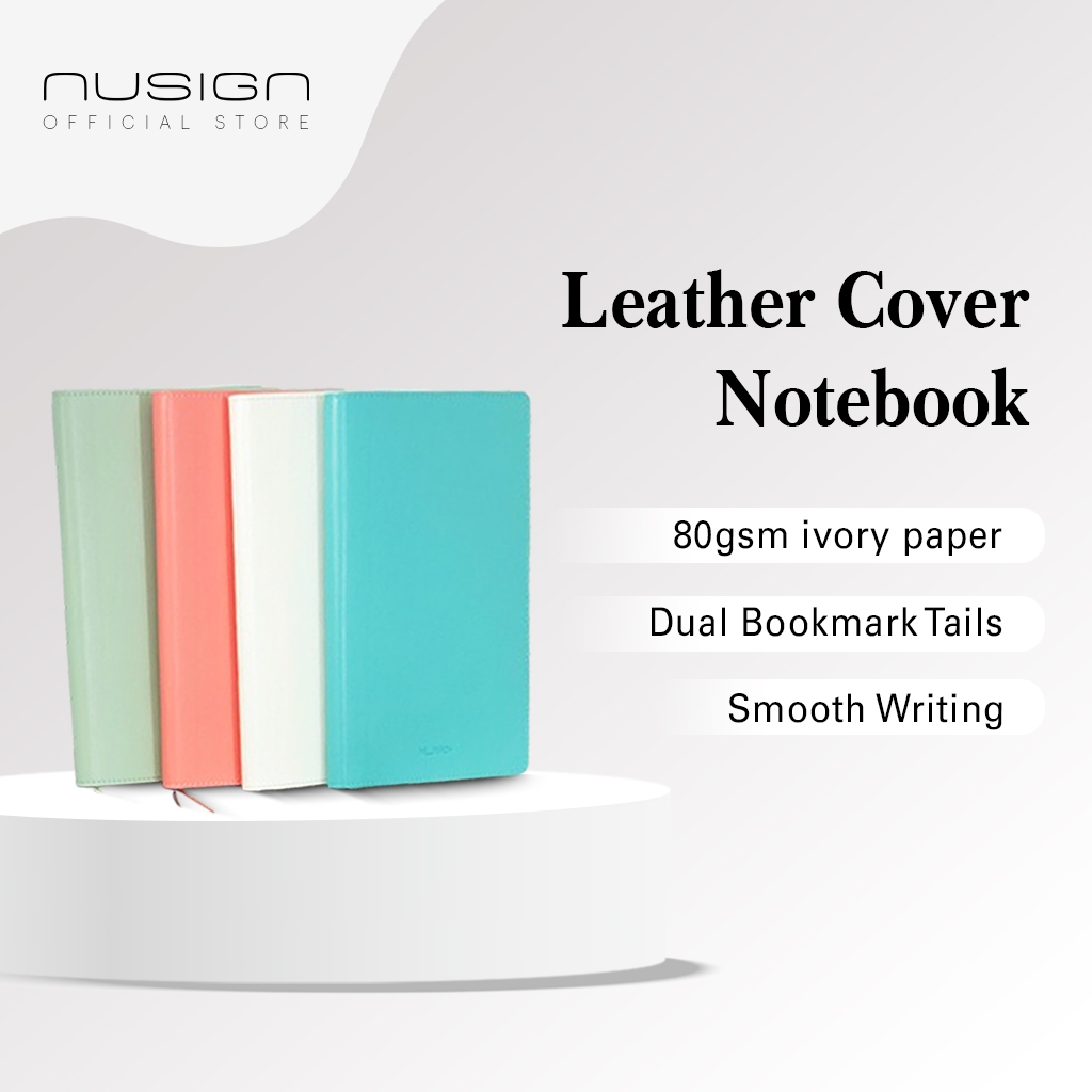 Nusign Thicken Leather Notebook A5 192 Page Hand Book Notepad Business ...