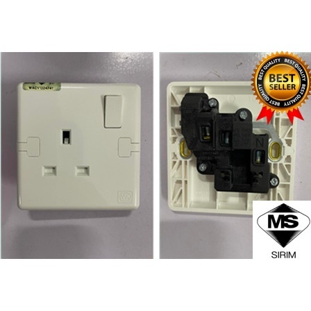 [SIRIM] MK BRANDS PLUG SOCKET HOME ELECTRICAL INNER PLUG SUIS 3 PIN ...
