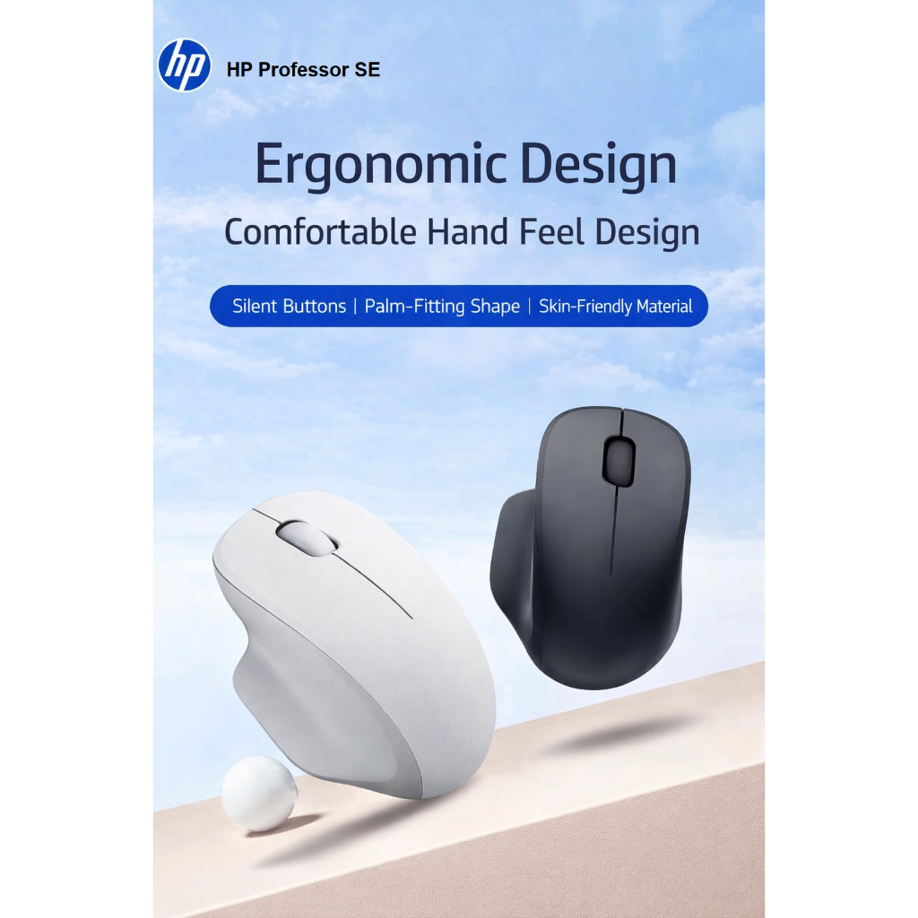 HP Professor SE Wireless Mouse Dual Mode Bluetooth 5.4 + 2.4G 1600 DPI  Silent Mute Click Ergonomic Design for Laptop PC Tablet Office - Professor  SE | Shopee Malaysia