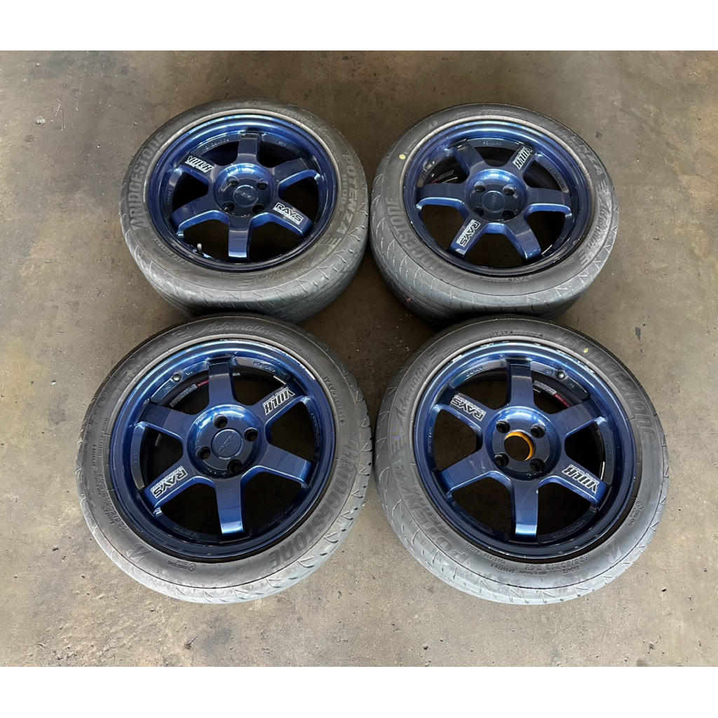 RAVS ENG Volkracing TE37 Sport Rim 16 inch 4H 100 PCD Used Halfcut 🎌🇯🇵 ...