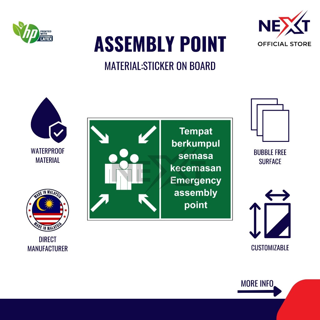 Emergency Assembly Point Signage | Tempat Berkumpul Semasa Kecemasan ...