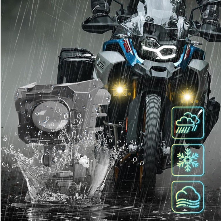 MOTOWOLF MDL5004 LED Spotlight Daylight Control Censor Headlight ...