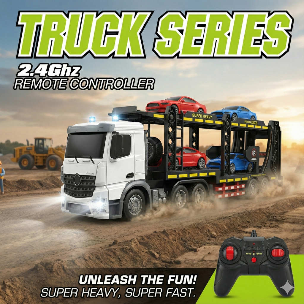 52CM Cargo Container Trailer Truck RC 2.4ghz Radio Control RC With ...