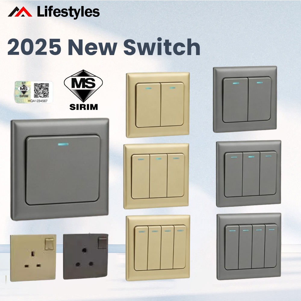 SIRIM Approved Switches & Socket 10A Water Heater Switch / 1G 1W / 2G ...